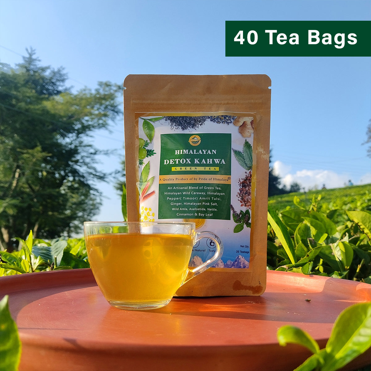 Himalayan Detox Kahwa Green Tea| | 40 Teabags