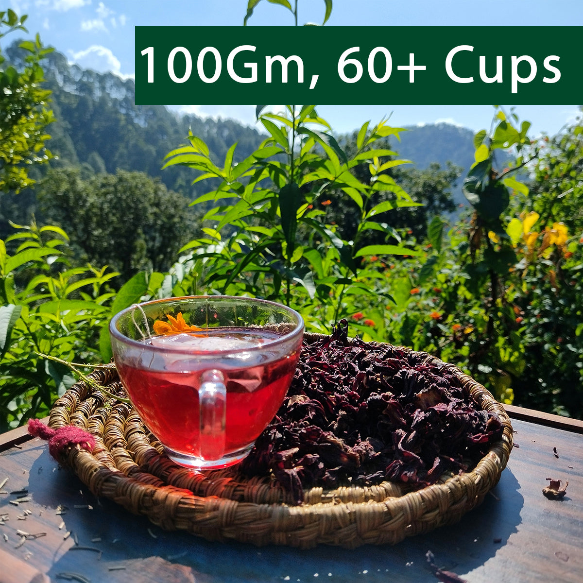 Lemon Hibiscus Tea| Loose Leaf | 100 GM 60+Cups