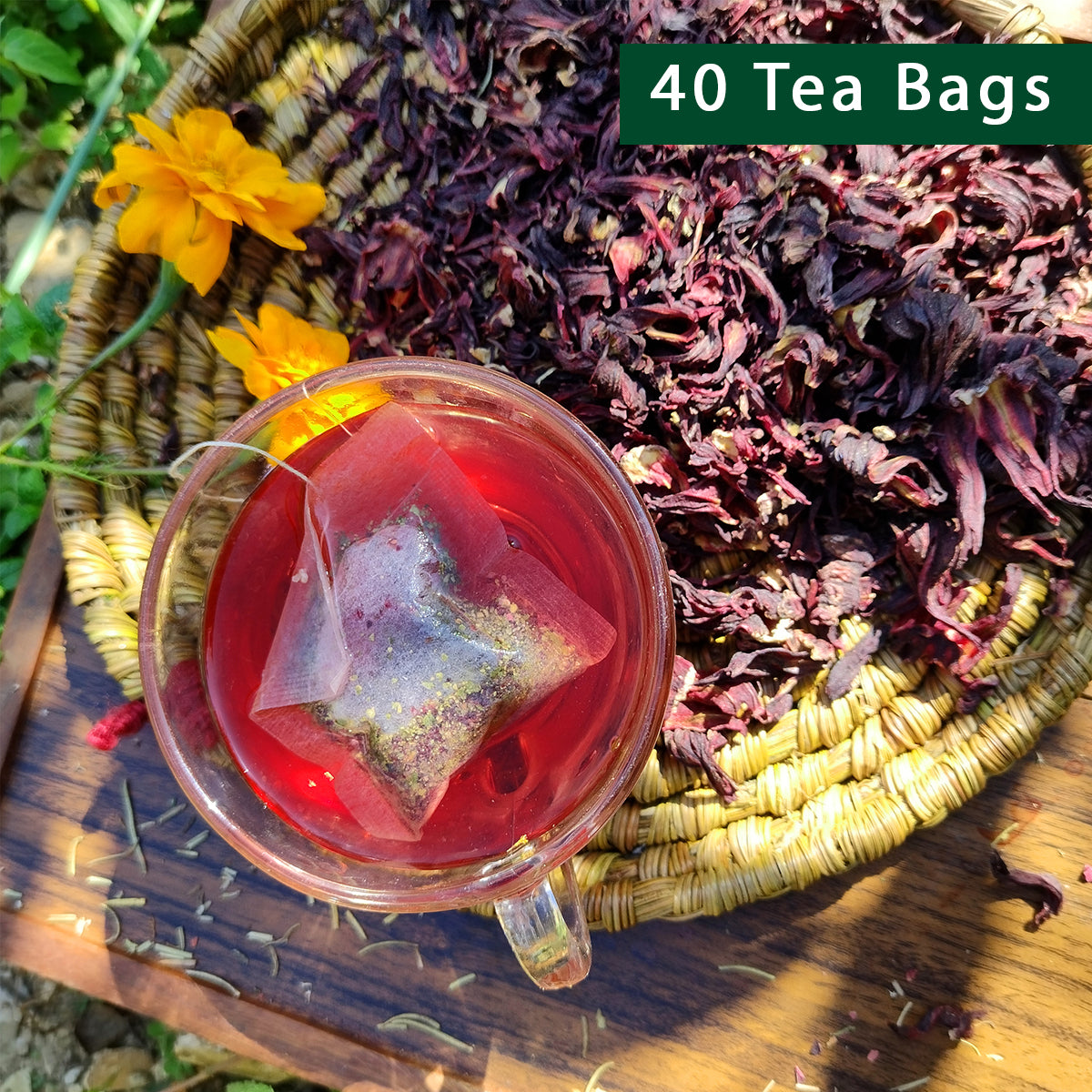 Classic Hibiscus Tea | 40 Teabags