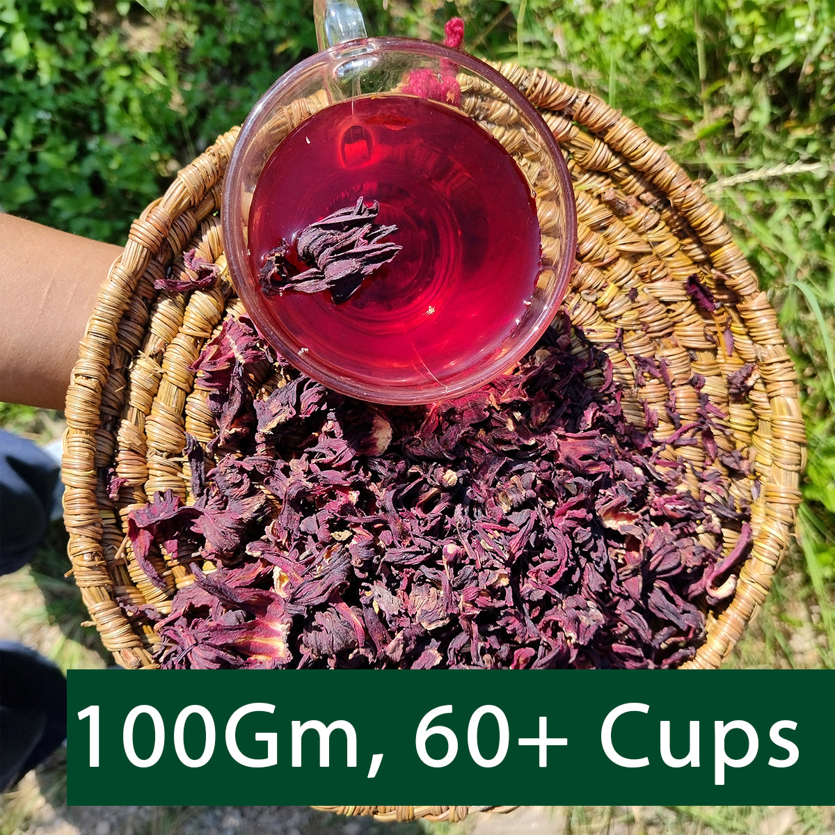 Classic Hibiscus Tea| Loose Leaf| 100 Gm 60+Cups