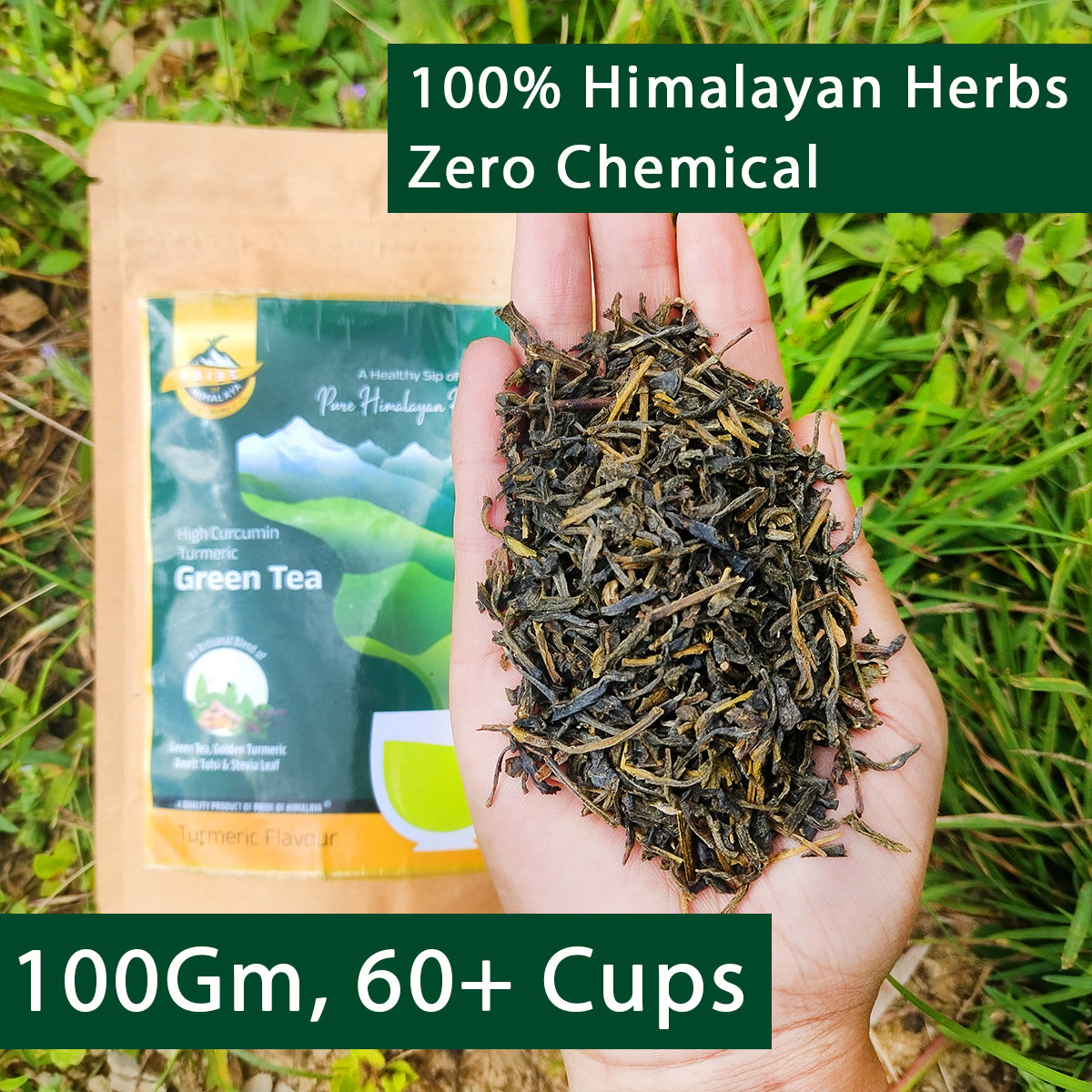 Turmeric Green Tea | Loose Leaf | 100 Gm 60+Cups